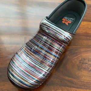 Danko patent leather clogs